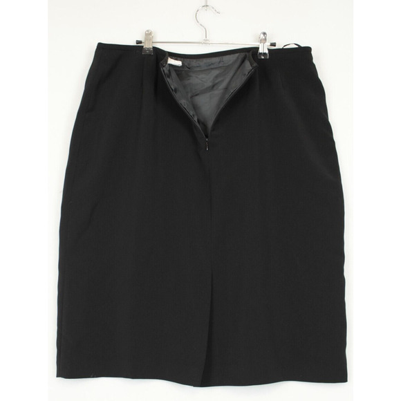 Collection For Le Suit Knee Length Skirt Women 18 Zip Back Lined Black Career - Picture 3 of 8